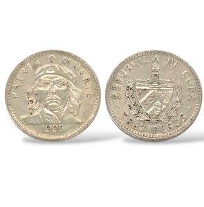 5/$20🤑 🧐RARE🧐 CUBA 3 Pesos Silver Coin From 1995 Ernesto Che Guevara